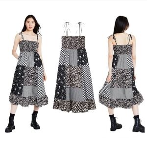 Sandy Liang By Target Patchwork Sleeveless Dress Size XS